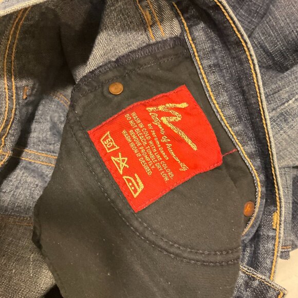 Citizens of Humanity Faye 003 Low Waist Full Leg Jeans Stretch Wide Sz 29 - Picture 6 of 9